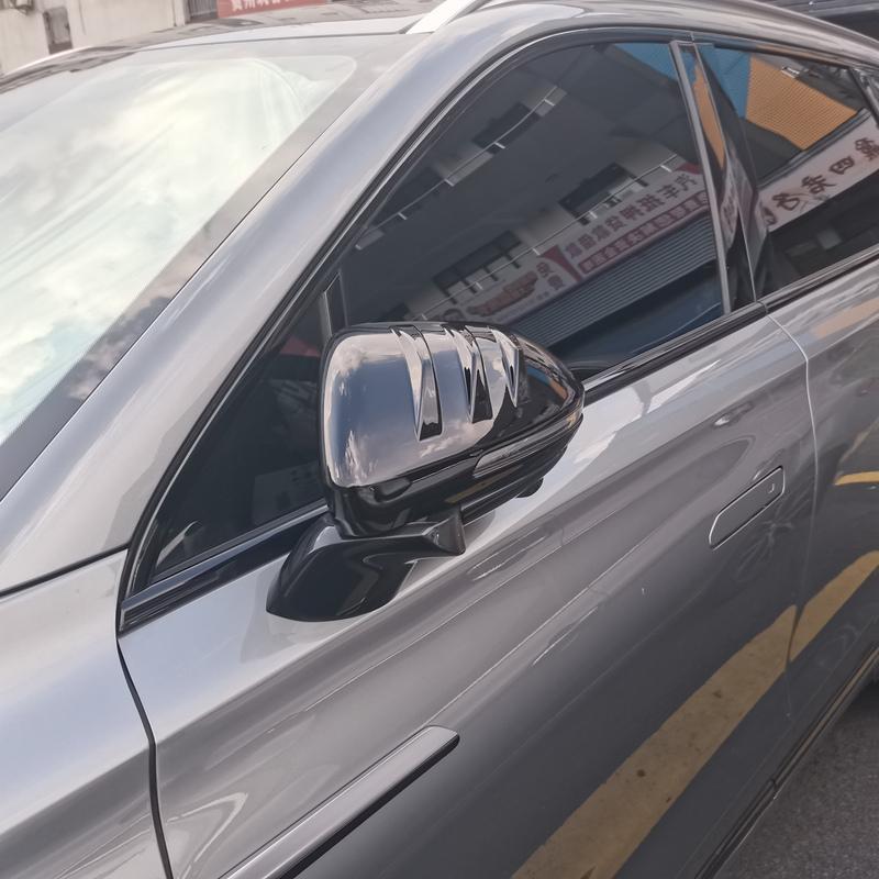 For Omoda 9 C9 Phev 2025 2026 Car Rearview Mirror Protectors Side Mirror Anti-Collision Stickers Styling ABS Carbon Black 2pcs