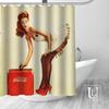 Big New Custom Pin-Up Girl Shower Curtain With Hooks Bathroom Waterproof Polyester Fabric Diy Your Shower Curtain