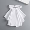 Elegant Pleated Collar Detachable Layered Neck Accessory For Women Men Kids Comfortable Polyester Fashion