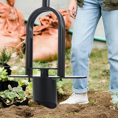 Farmer Long Handle Grass Plugger Tool Steel Construction Ergonomic Bulb Planter Pedals Foot Ejector Sod Plugger Tool Garden Use
