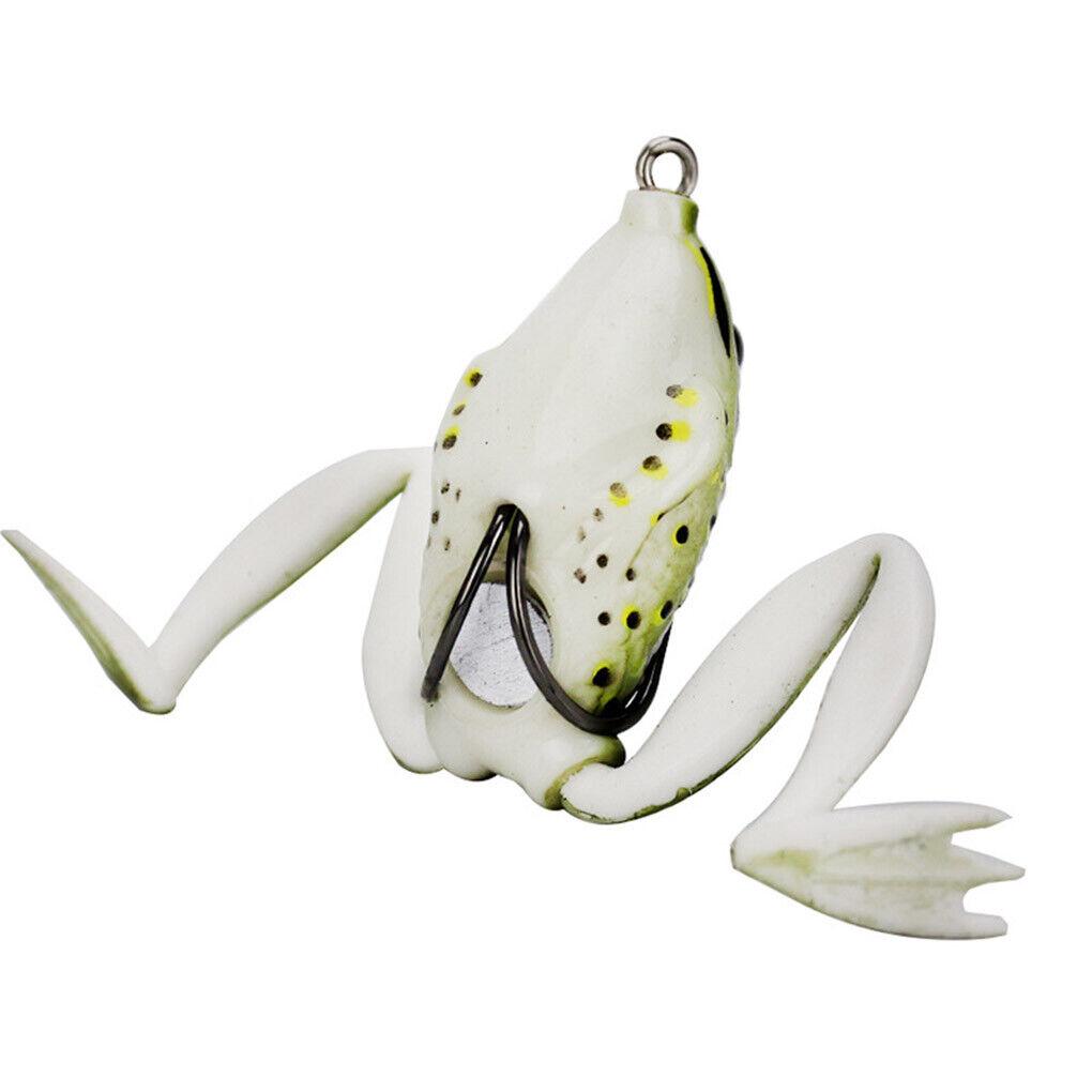 5CM Esca da Pesca Rana Razzo Amo da Pesca Morbido Articoli Sportivi Trota d'Acqua Dolce