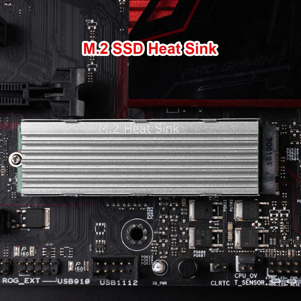 M.2 2280 NVMe SSD Radiator Heat Sink Cooling Pads heatsink Aluminum Dissipation with Thermal Pad for m2 2280 ssd Desktop PC PS5
