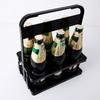 Foldable Plastic Wine Carrier Easy To Carry Wine Basket Beer Tote for Daily Use KTV and Party