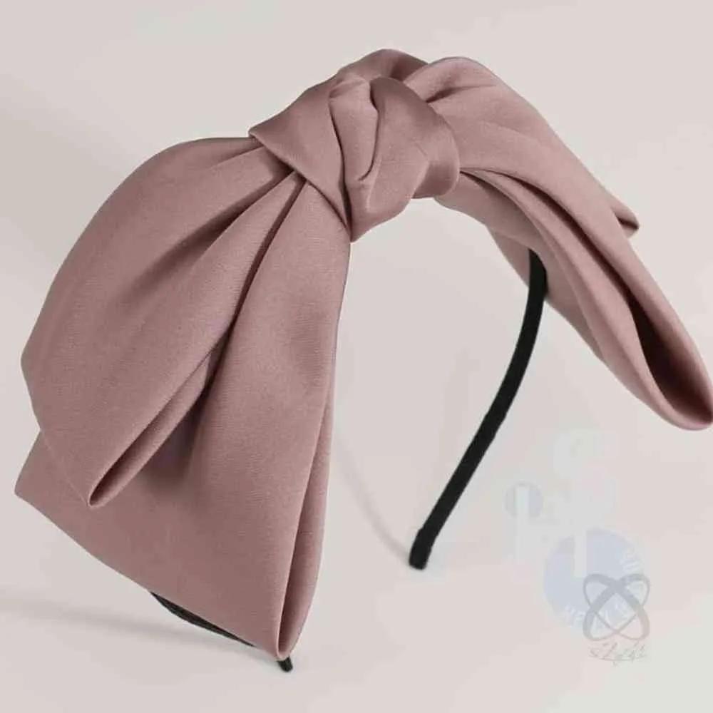 Satin King Ribbon Hairband, Indian Pink Thick Hairband, Thick Headband, Pretty Headband