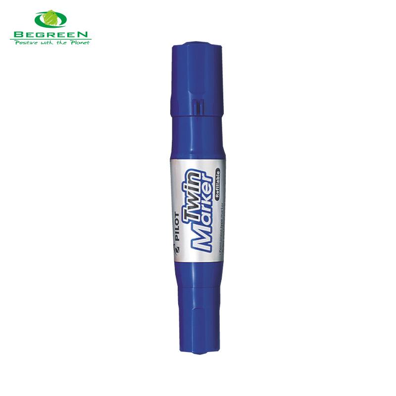 PILOT MFN-15FB Double-Ended Oil-Based Marker Pen (BEGREEN) - Large Capacity синий