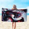 Dragon Design Highly Absorbent Microfiber Beach Towel, for Travel Swimming Diving Surfing Yoga Camping