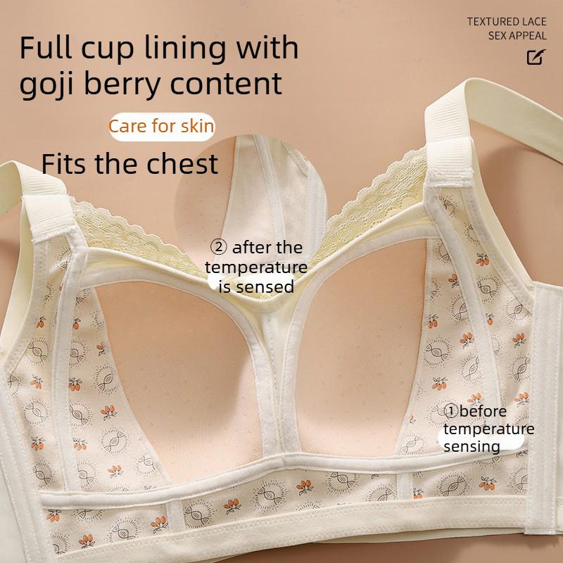Wire-free Plus-size Slimming Lifting and Side-support Bra for Women with Large Busts Lace Shaping Bra