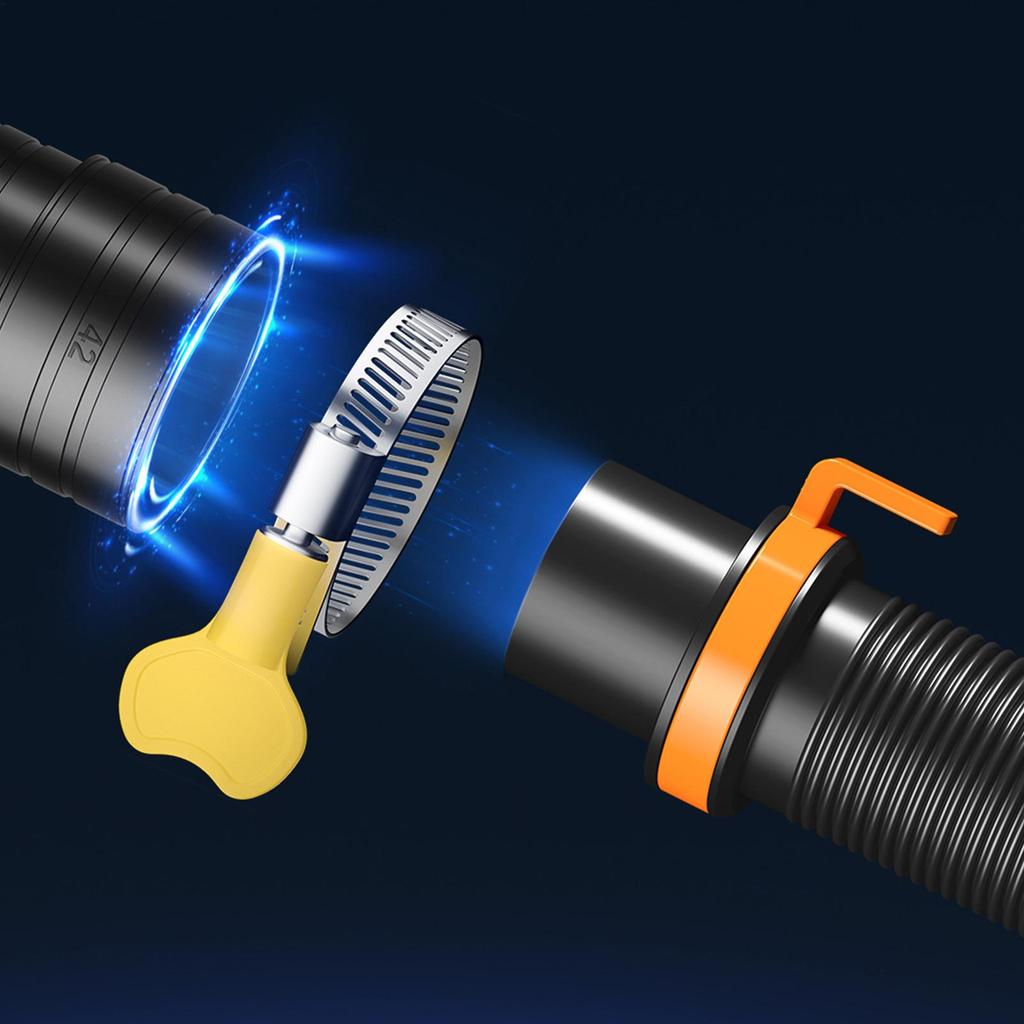 RV Water Hose Waste Pipe for Motorhome Expandable Sealing Waste Water Hose for Lawn Marine Camping RV Trailer RV Accessories