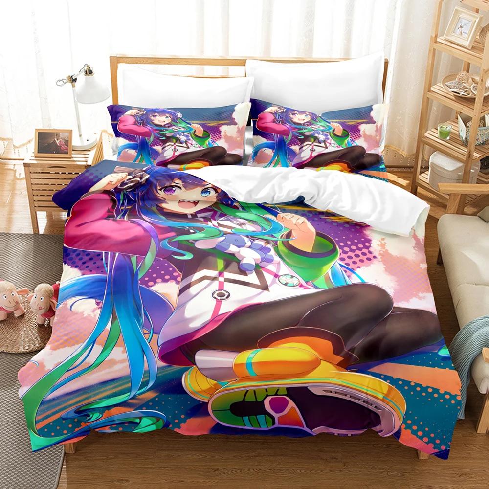 3D Anime Uma Musume Pretty Derby Twin Turbo Sängkläder Set,Påslakan Sängset Täcke,King Queen Twin Storlek Pojkar Flickor Vuxna