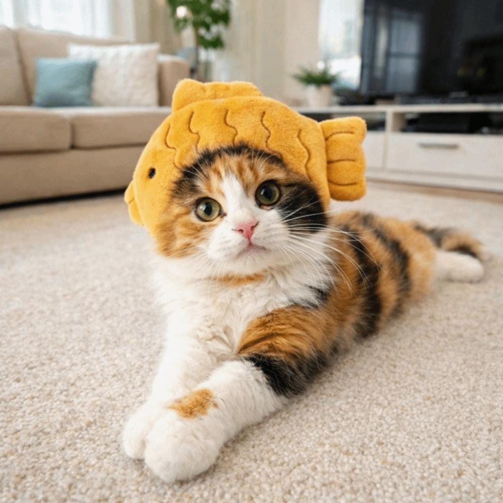 Cute Cat Shark Headgear Fish Shape Pet Cosplay Head Wear Dog Head Costume  Role Playing