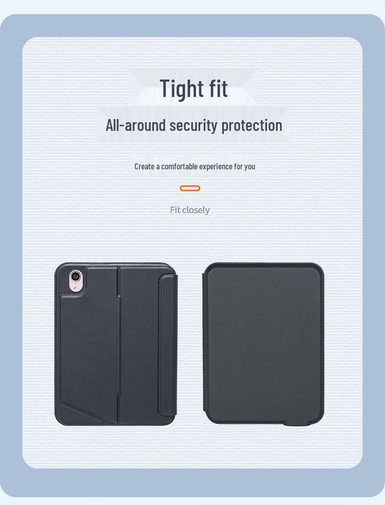 Magnetic Bluetooth Keyboard Case for iPad Mini 6 & 7 Tablets, 8.3" with Pen Slot, Smart Touchpad, and Backlit Keys