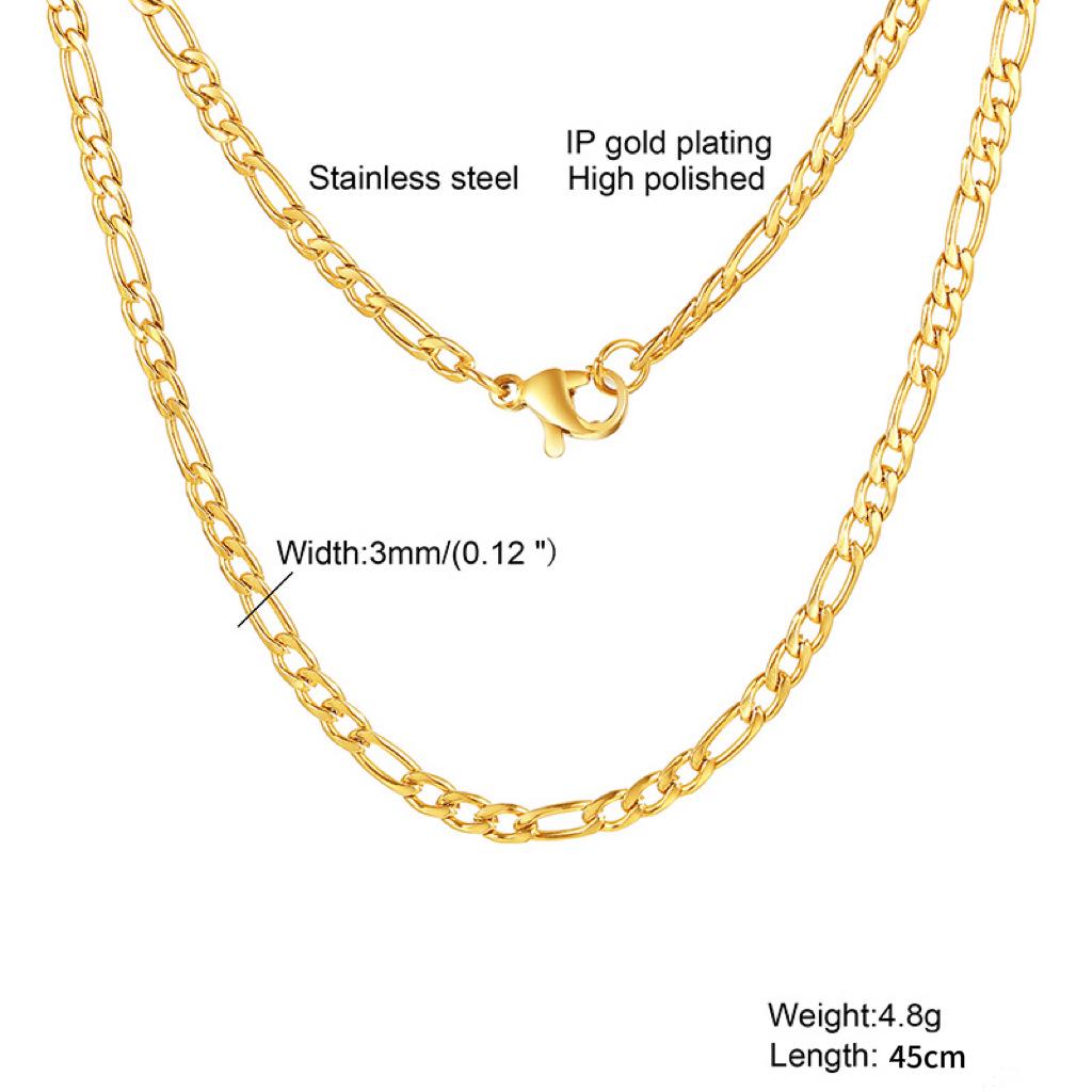 18K Gold-Plated Sun Pendant Titanium Steel Necklace for Women