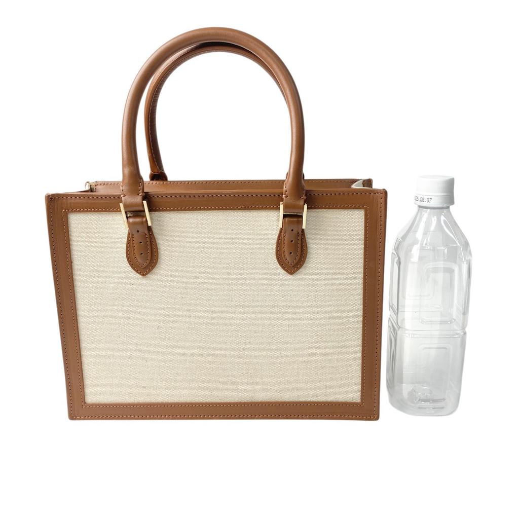 Used MORABITOShoulder Bag Brown/Ivory System Canvas/leather Women