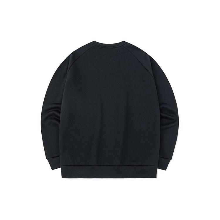 Anta Sweatshirts Men's Black Crew Neck Moderate Regular 952147768-2