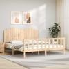 VidaXL Bed Frames with Headboard 180x200 Cm Solid Wood 3192311