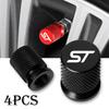 For Ford ST FOCUS 2 3 Mondeo Fiesta Kuga MK2 MK3 MK4 Car Wheel Tire Valve Caps Tyre Stem Covers Airdust Waterproof