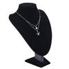 Exquisit Starfish Double Layered Necklace Fashion Silver Color Alloy Shining Chain Choker Necklace Pendant Women Jewelry Gift