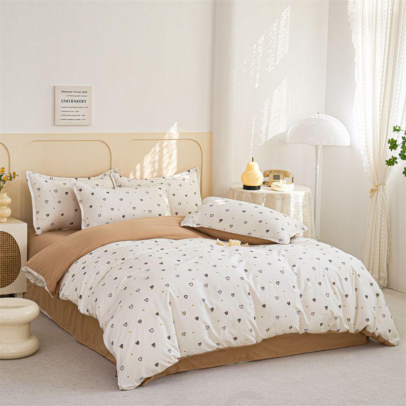 G5Z Doppellagiges Reines Baumwoll-Musselin-Bettwäscheset: Bettbezug, Bettlaken & Kissenbezug - Maschinenwaschbar & Anpassbar