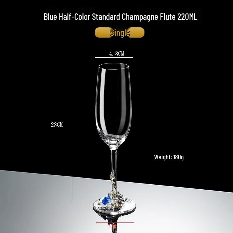 Ming Zhan Xuan European Enamel Wine & Champagne Glass