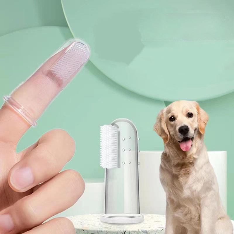 5pcs Pet Finger Toothbrushes Effective In Cleaning Teeth Perfect For Dogs And Cats