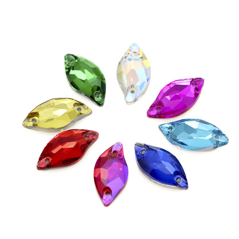 28-Piece Set: 10x20 Flat Bottom Hand-Sewn Crystal Mermaid Dress Drills for DIY Wedding & Evening Dress Decoration