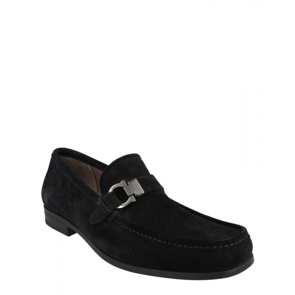 Salvatore Ferragamo Adam Suede Loafers Blue