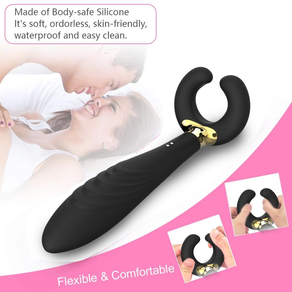 Masturbateur de pénis vibrateur de point G Double pénétration Clitoris gode produits de sexe pour adultes