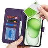 For iPhone 13 Mini Stand Case Shockproof Leather Wallet Phone Cover