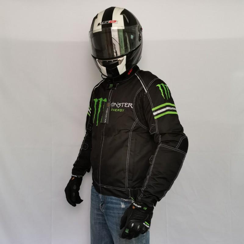 Mens Motorcycle Riding Suit Winter Windproof Warm Protective Gear Black Separated Style