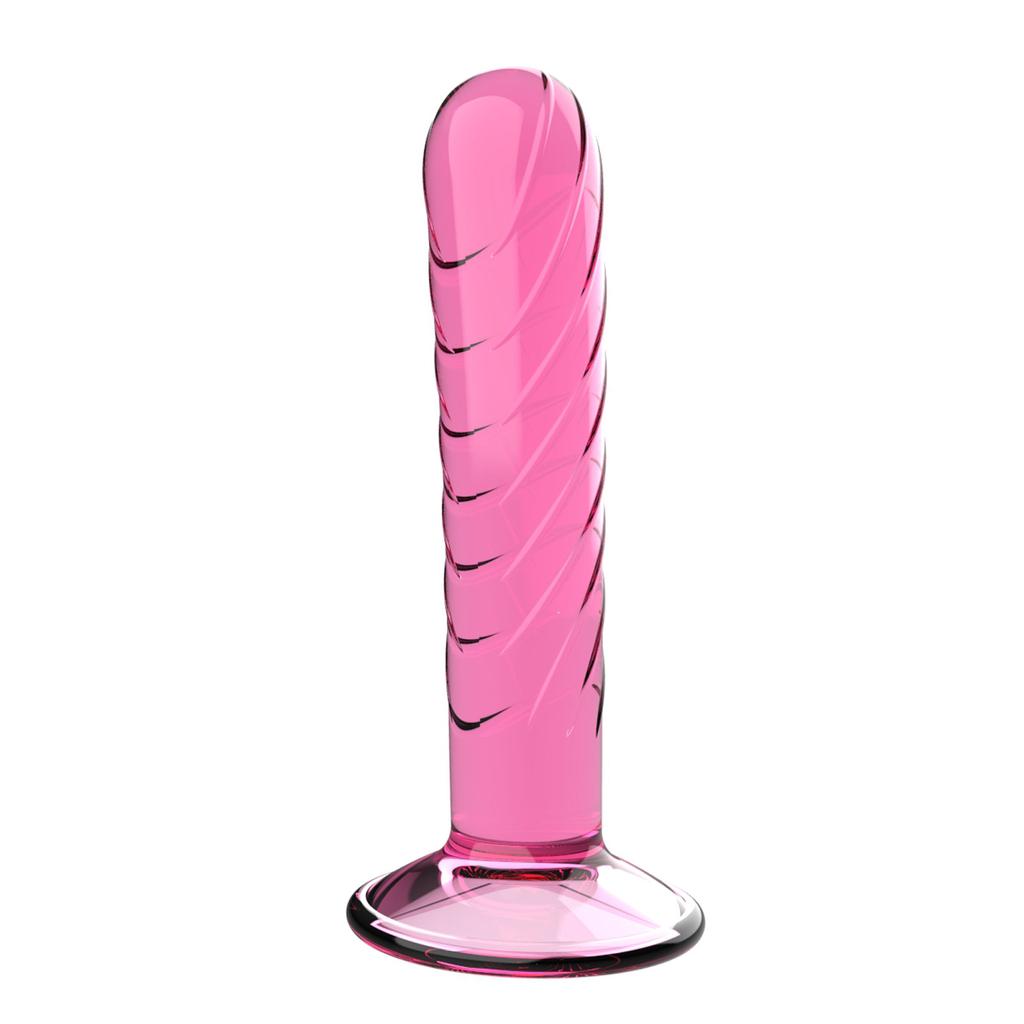 Feminine Products Masturbator Suction Cup Thread Crystal Simulation Dildo
