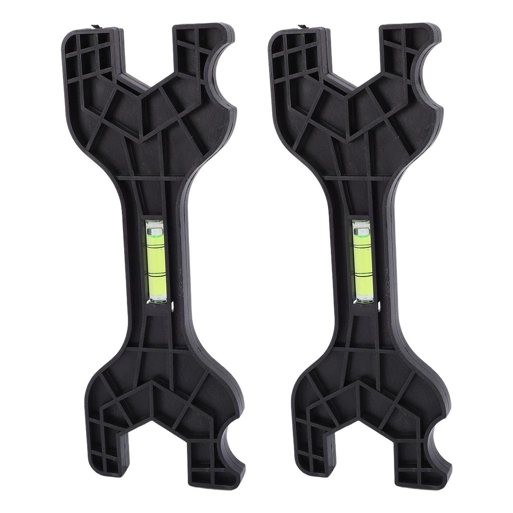 2pcs Multifunctional Double Head Shower Wrenches Plastic Bathroom Faucet Repair Tool with Bubble Level for Plumbing Tool