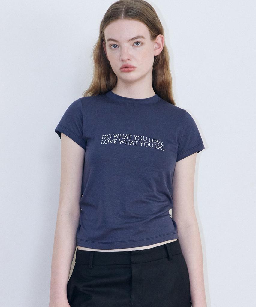 LADY VOLUME Do What You Love T-Shirt (Navy)