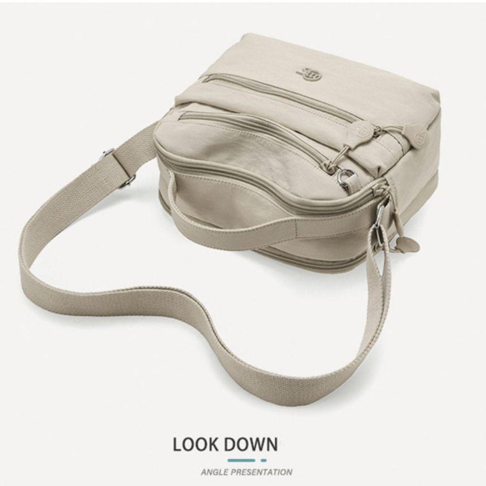 New Long Strap Shoulder Bag Large Capacity Multi-Layer Messenger Bag Waterproof Durable Women's Handbag Work