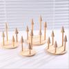 1PC Removable Wood Cone Ring Display Stand Finger Rings Holder Watch Bangle Storage Tray Jewelry Window Display Showcase Props