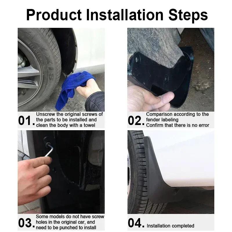 For XPeng G6 2024 2025 Car Mudflaps Mudguards Fender Wheels Protecti Anti-scratch Tire Rear Mud Flaps Styling Splash Parts
