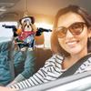 Acrylic Unique Dog Gun Car Ornament Festive Cartoon Style Decor For Auto Interiors