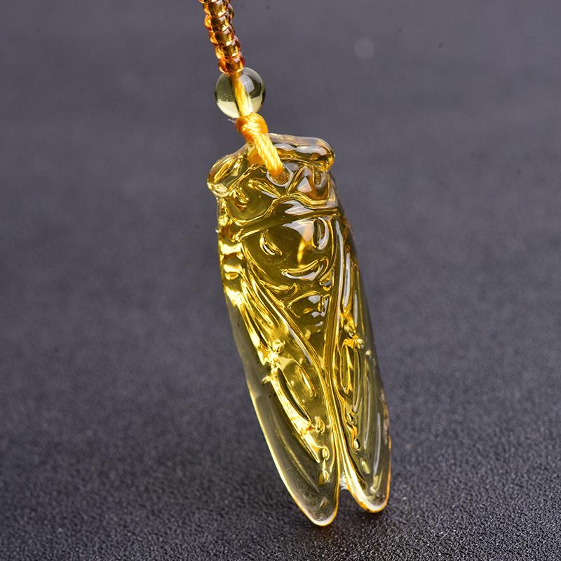 New Golden Cicada Pendant Pixiu Fox Safety Buckle Jewelry Pendant Necklace