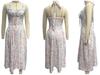 2025 European & American Style Summer Slim Spaghetti Strap Printed Halter Lace Dress