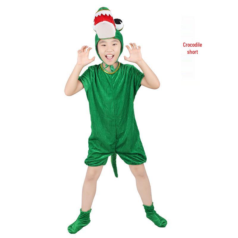 Gray Wolf, Tiger, Lion, Sheep, and Crocodile Kids' Animal Performance Costumes for Shows