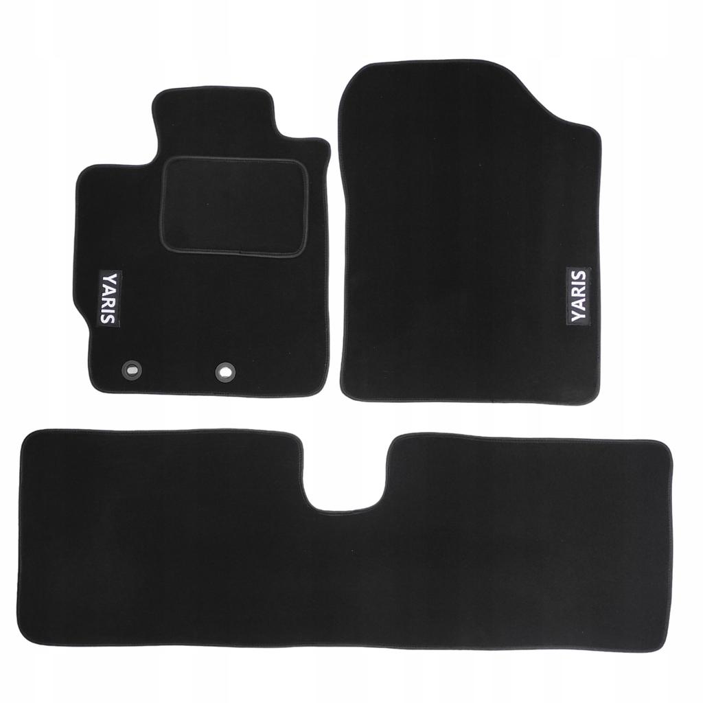 Velour Floor Mats for Toyota Yaris Iii 2011-2019r Velour Floor Mats Embroidery B