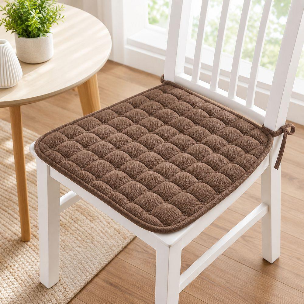 45x45cm Dining Chair Pad Soft Padding Tie On Cushion New Chair Seat Cushion Kitchen Chairs