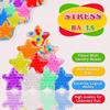 Star Shaped Stress Balls, Face Bead Toys, Colorful Sensory Balls For Kids Adults, Anxiety Balls For Party Favors & Prizes