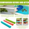 4Pieces Customizable Mat AntiSlip Refrigerator Shelf Liner Pad EVA Kitchen Cabinet Mats Easy to Clean and Waterproof