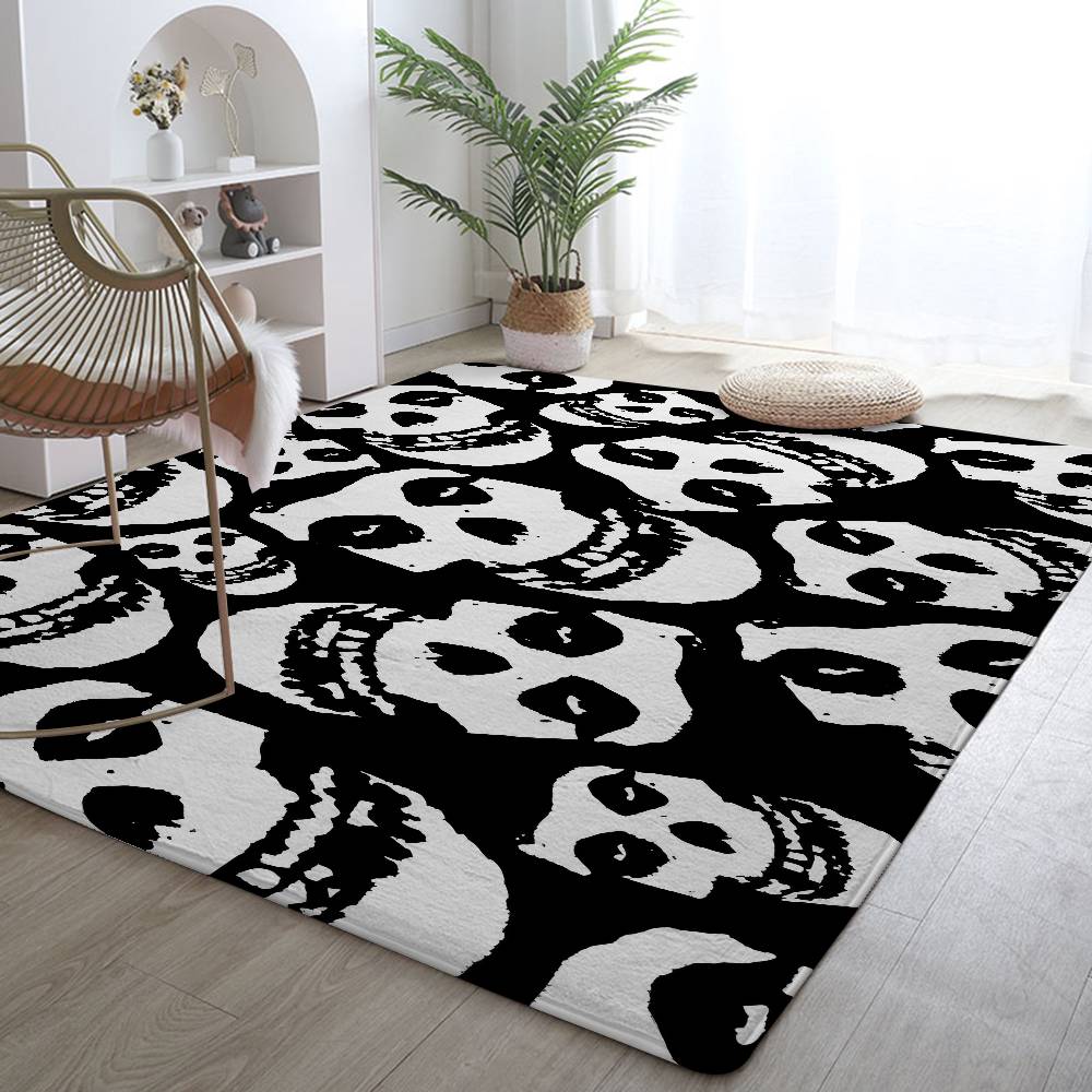 M-Misfits Rockband Fußmatte Wohnzimmerteppich Für Schlafzimmer Willkommensmatte Außenmatte