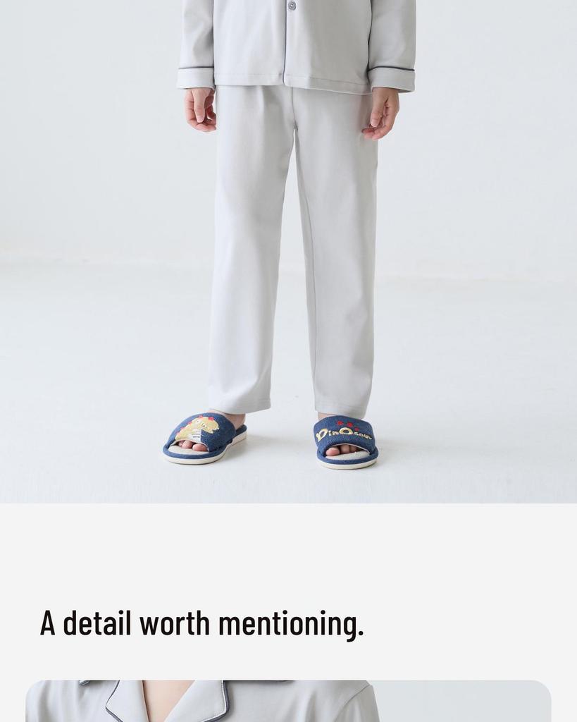 Lulu Cow 2025 Spring & Autumn Boys' Cotton Pajama Set - Long-Sleeved for Kids