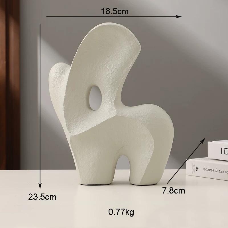 Resin Geometric Sculpture Accessories Items Home Livingroom Entrance Statue Decoration Hotel Store Desktop Figurines Ornaments