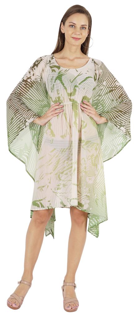 Moomaya Summer Bikini Cover Up Kaftan For Womens Sexy Sheer Swimwear Caftan Beach