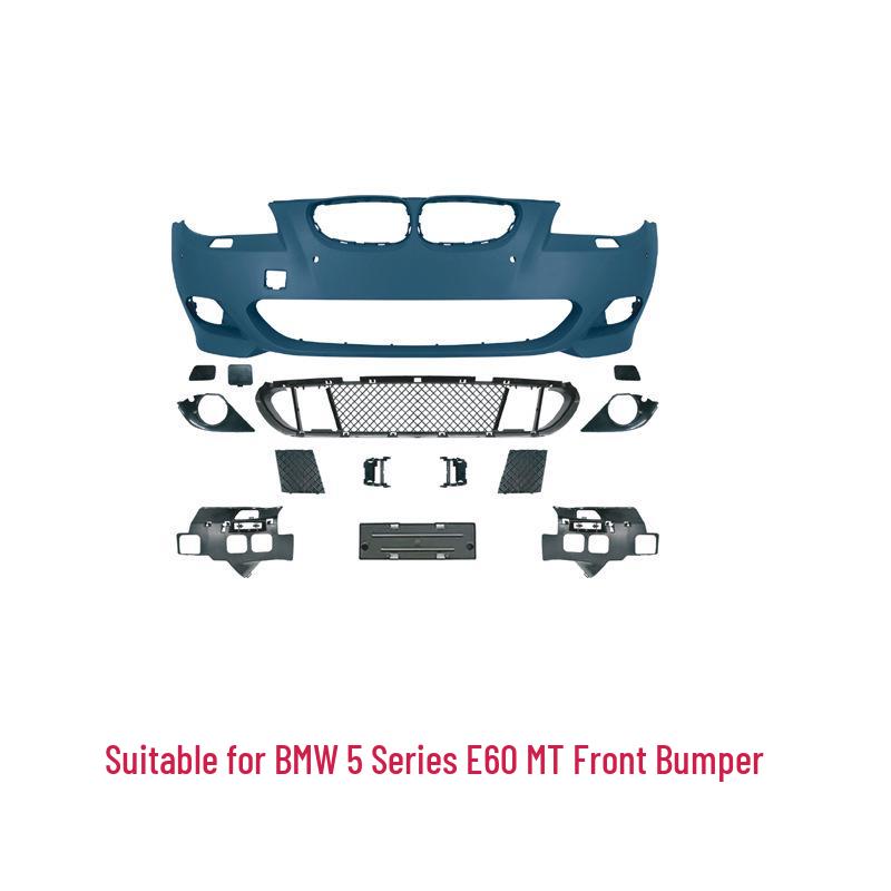 Low Height Body Kit for BMW 5 Series E60 (2004-2010): Includes MT Front Bumper, Grille, Rear Bumper, Side Skirts