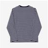 MaiSon KitSune Om00125kj0044 S481 Bold Fox Head Patch Stripe Marine Men S Long Sleeve Tee