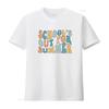 Groovy Retro Schools Out For Summer Slogan Print Casual T Shirt vintage Washed homme Versatile Breathable Unisex